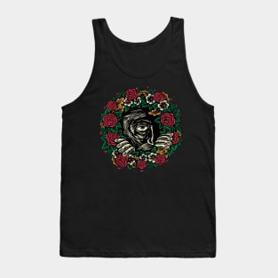 Illustration Flower eye Tank Top